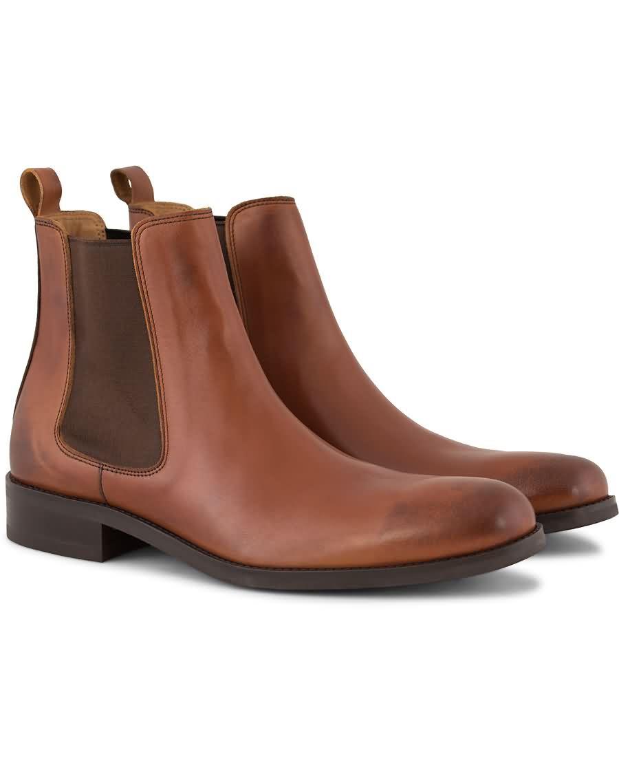 morris chelsea leather boots cognac Beste Salgs mm7qx